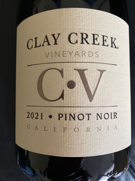 Clay Creek Pinot Noir