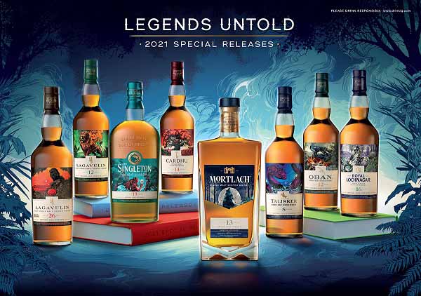 Bộ sưu tập The Legends Untold - “Special Release 2021” từ Diageo