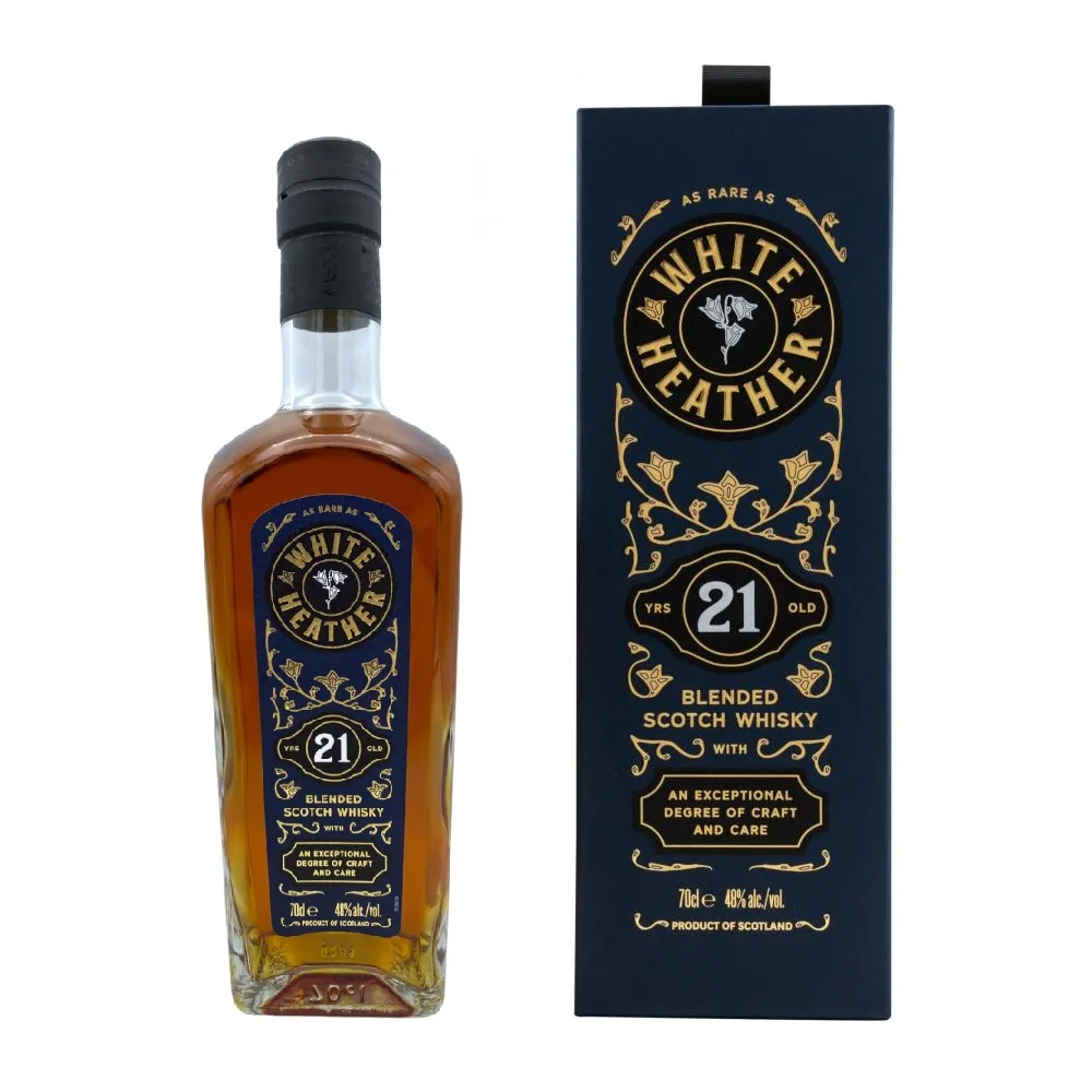 White Heather 21 Year Old Blended Whisky 1 White Heather 21 Year Old Blended Whisky