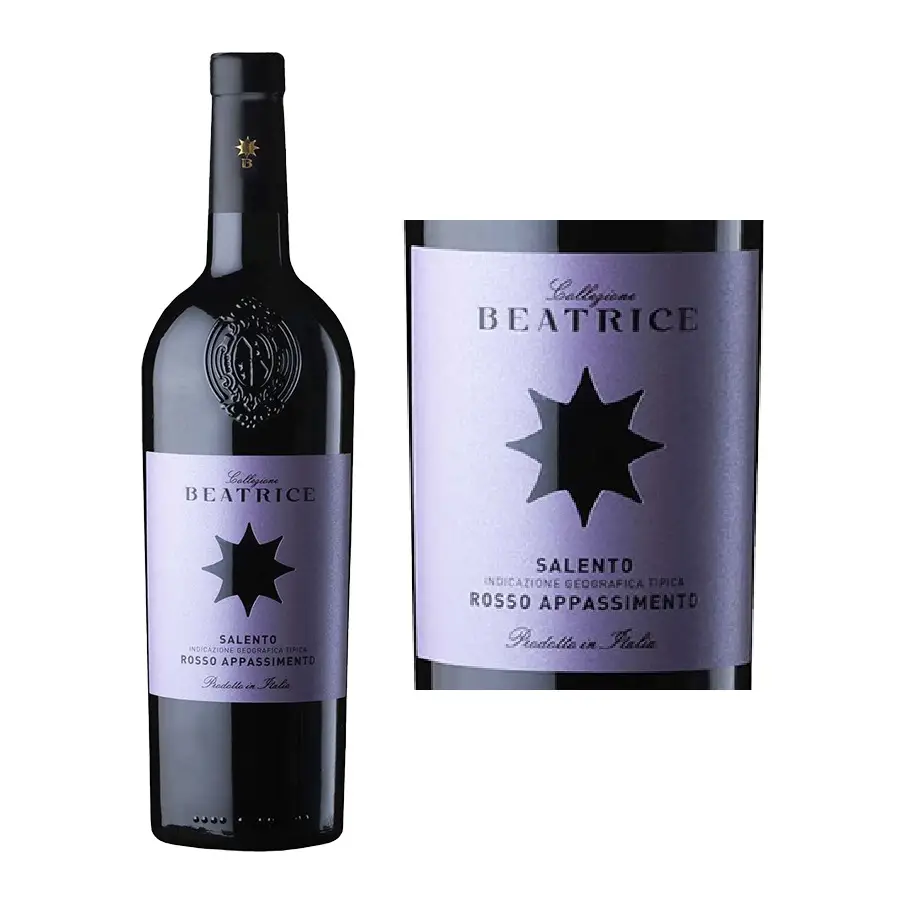 VANG Ý COLLEZIONE BEATRICE SALENTO ROSSO APPASSIMENTO 14,5 ĐỘ