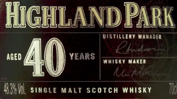 Highland Park 40 YO