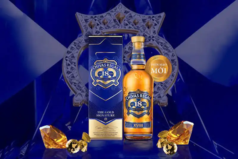 Whisky Chivas 18 Year Old Gold Signature