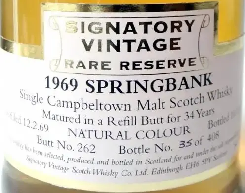 Springbank 1969 Signatory