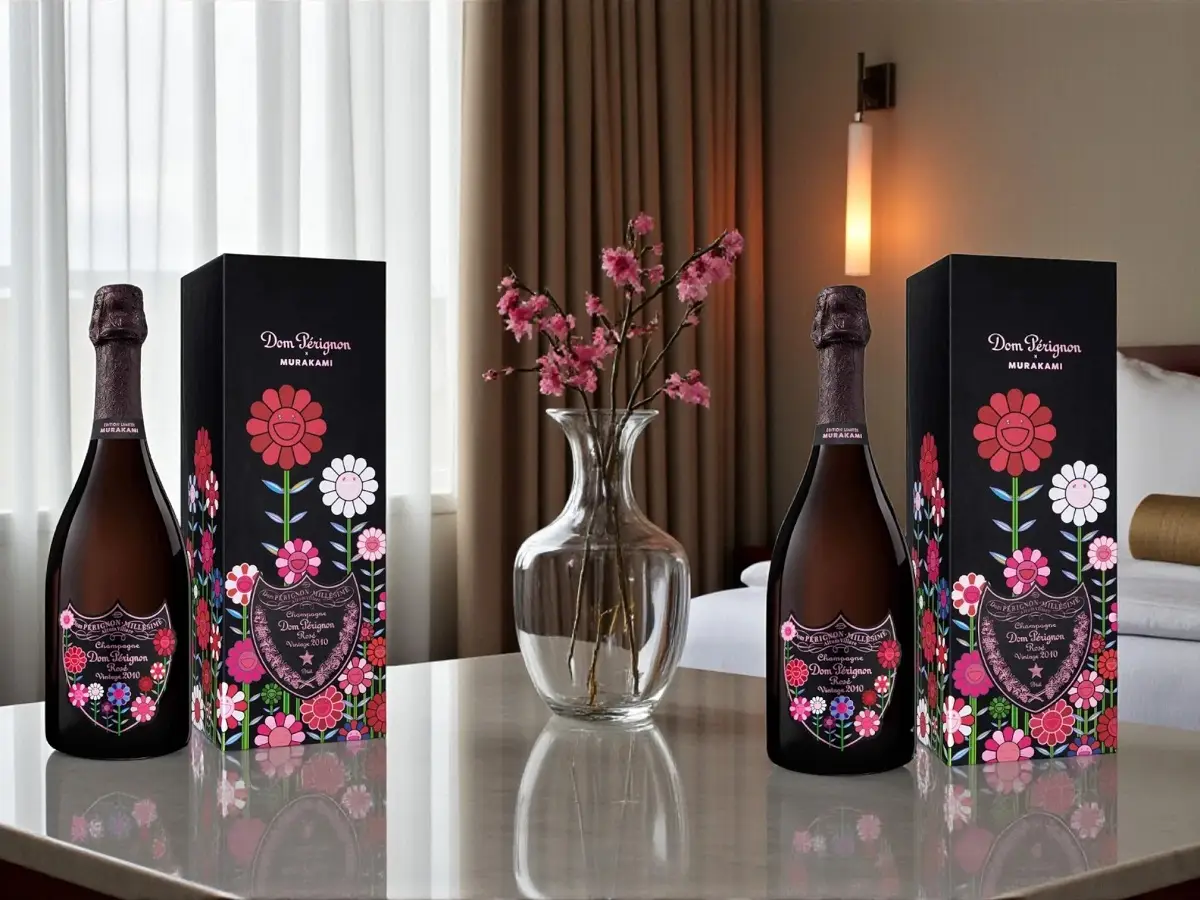 Dom Perignon x Murakami Rose 2010