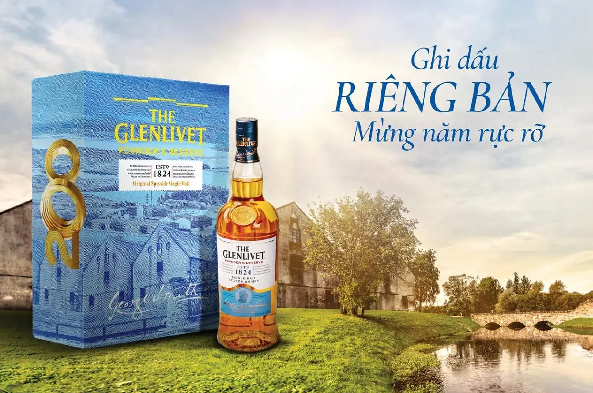 Hop Qua Ruou Glenlivet Founders Reserve