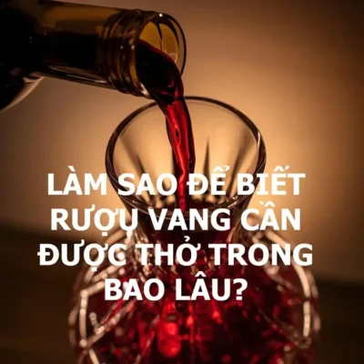 Làm sao để biết rượu vang cần được thở trong bao lâu