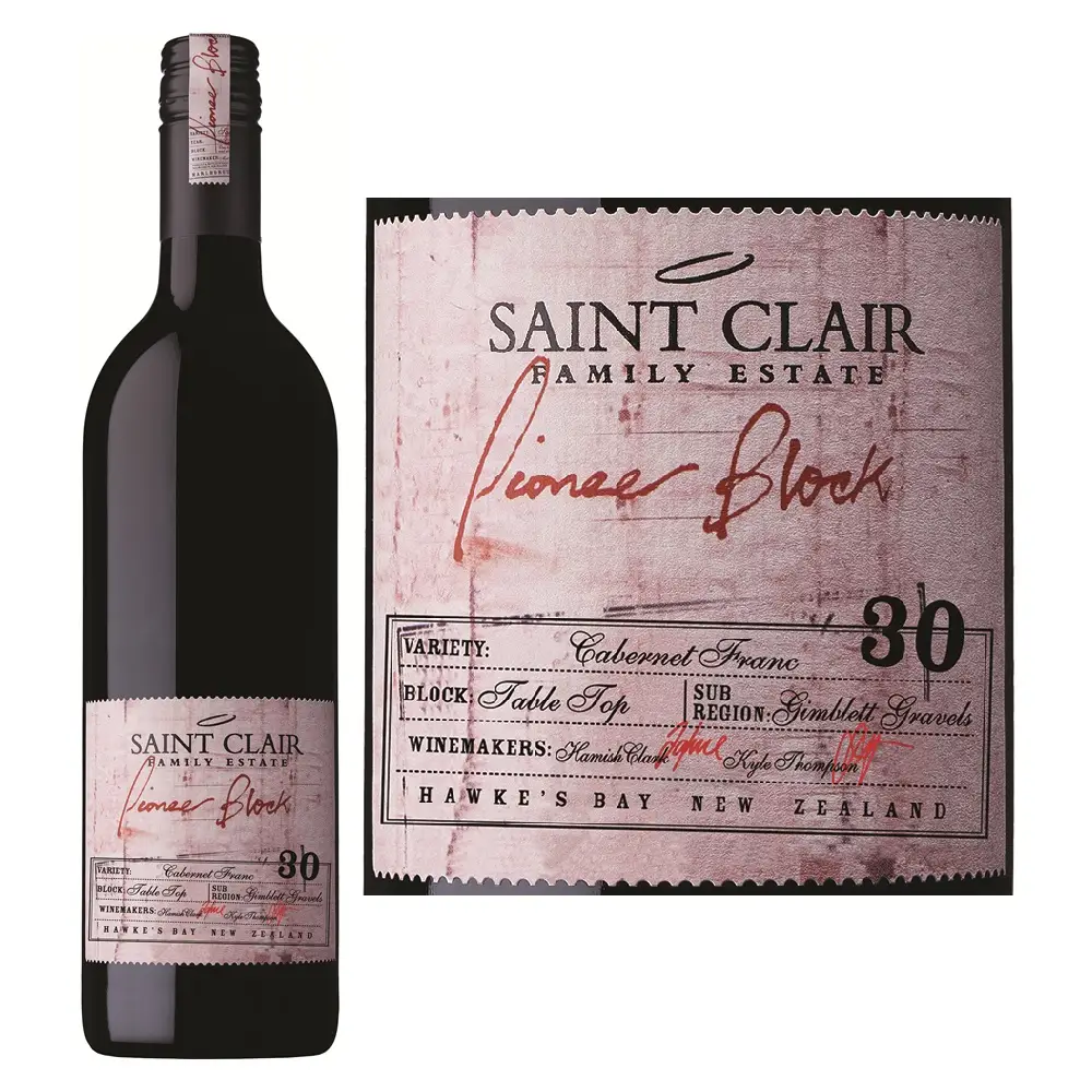 Rượu vang Saint Clair Pioneer Block 30 Cabernet Franc 1 Saint Clair Pioneer Block 30 Cabernet Franc