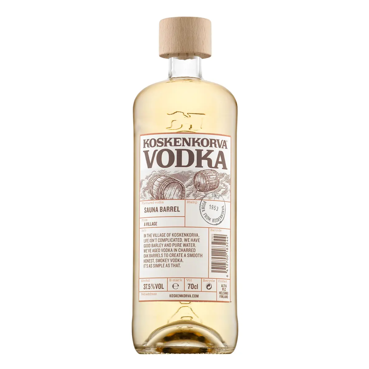 Rượu Koskenkorva Vodka Sauna Barrel 1 Koskenkorva Vodka Sauna Barrel