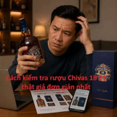 Cách kiểm tra rượu Chivas 18 21 thật giả đơn giản nhất