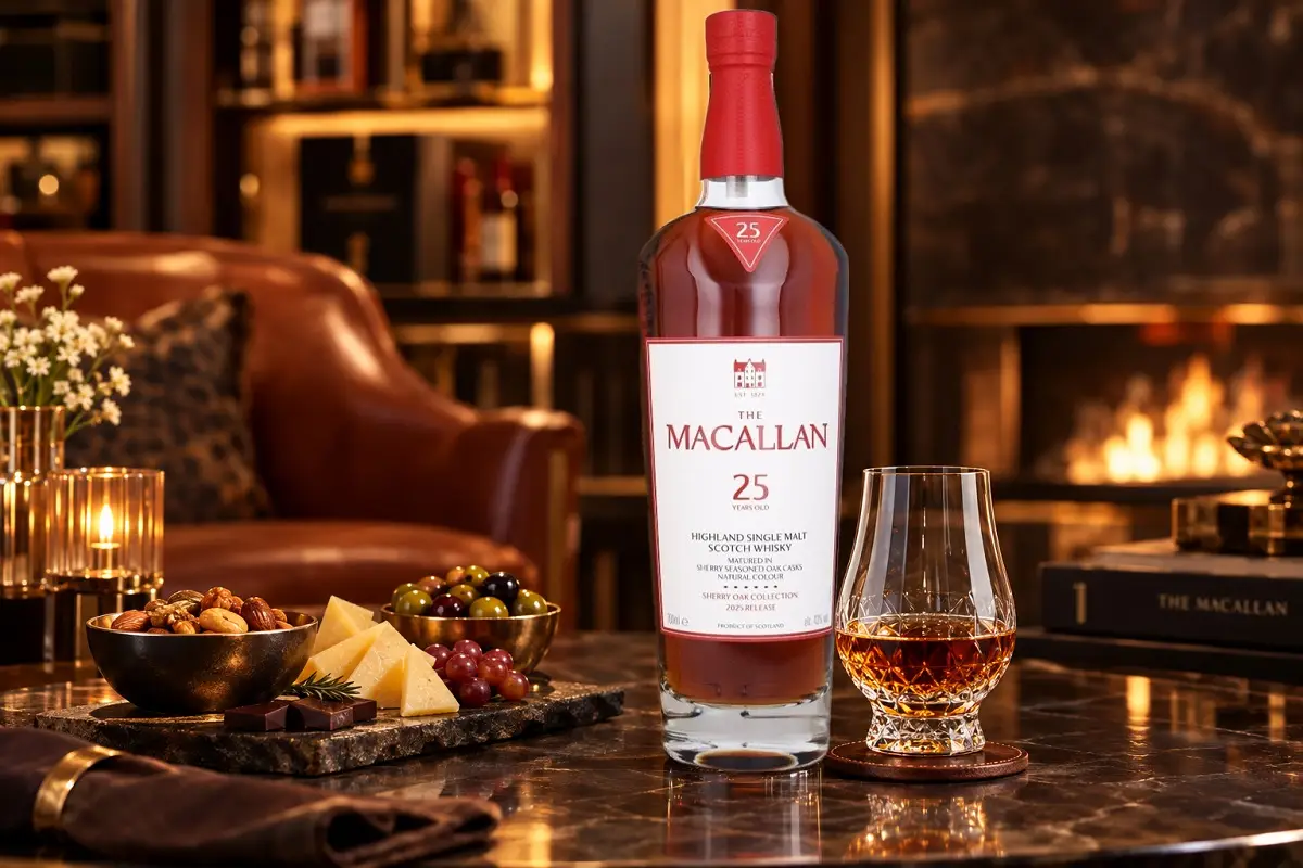 Macallan 25 năm Sherry Oak 2025 Release 4 Whisky Macallan 25 nam Sherry Oak Relesea 2025